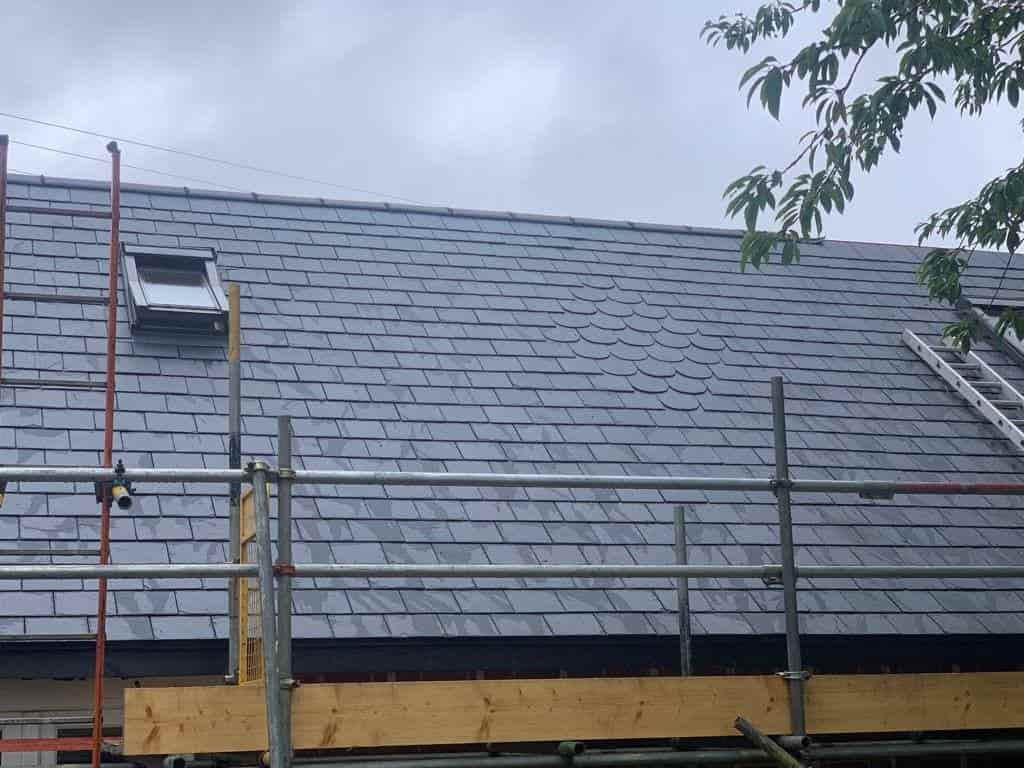 This is a photo of a Slate roof installation installed in Gillingham